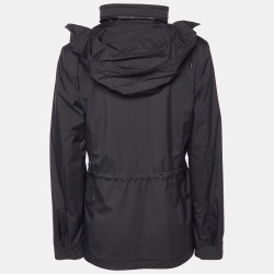Pre Owned Loro Piana Black Nylon Windmate Traveller Jacket S