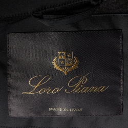 Pre Owned Loro Piana Black Nylon Windmate Traveller Jacket S