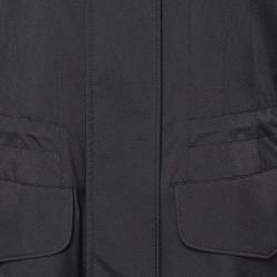 Pre Owned Loro Piana Black Nylon Windmate Traveller Jacket S