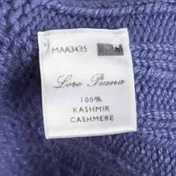 Pre Owned Loro Piana Blue Cashmere Long Sleeve Sweater M