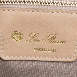 Pre Owned Loro Piana Beige Leather Hobo