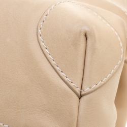 Pre Owned Loro Piana Beige Leather Hobo