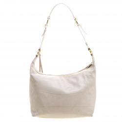 Pre Owned Loro Piana Beige Leather Shoulder Bag