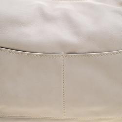 Pre Owned Loro Piana Beige Leather Shoulder Bag