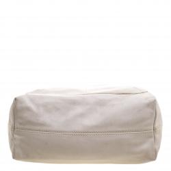 Pre Owned Loro Piana Beige Leather Shoulder Bag