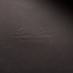 Pre Owned Loro Piana Grey Ostrich Zip Pouch