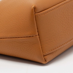 Pre Owned Loro Piana Tan Leather Extra Pocket L19 Pouch