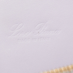 Pre Owned Loro Piana Lilac Ostrich L19 Pouch Bag