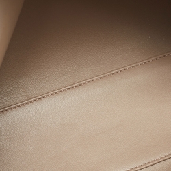 Pre Owned Loro Piana Taupe Leather Extra Pocket L27 Pouch