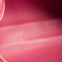 Pre Owned Loro Piana Dark Pink Ostrich L19 Pouch