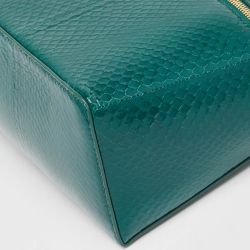 Pre Owned Loro Piana Watersnake Leather Extra Pocket L27 Top Handle Bag