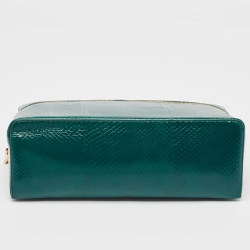 Pre Owned Loro Piana Watersnake Leather Extra Pocket L27 Top Handle Bag