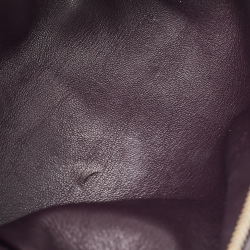 Pre Owned Loro Piana Plum Leather Extra Pocket L19 Pouch