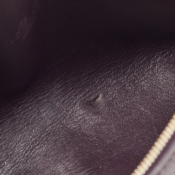 Pre Owned Loro Piana Plum Leather Extra Pocket L19 Pouch