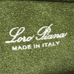 Pre Owned Loro Piana Military Green Leather Micro Bale Bag