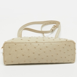 Pre Owned Loro Piana Light Beige Leather Extra Pocket L19 Pouch