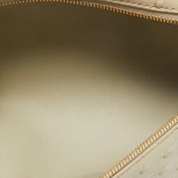 Pre Owned Loro Piana Light Beige Leather Extra Pocket L19 Pouch