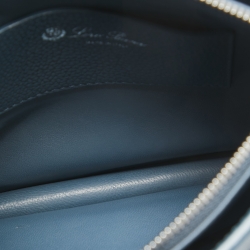 Pre Owned Loro Piana Blue Leather Milky Way Odessa Crossbody Bag