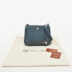 Pre Owned Loro Piana Blue Leather Milky Way Odessa Crossbody Bag