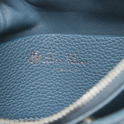 Pre Owned Loro Piana Blue Leather Milky Way Odessa Crossbody Bag