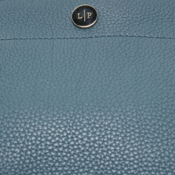 Pre Owned Loro Piana Blue Leather Milky Way Odessa Crossbody Bag