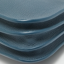 Pre Owned Loro Piana Blue Leather Milky Way Odessa Crossbody Bag