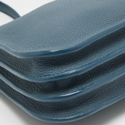 Pre Owned Loro Piana Blue Leather Milky Way Odessa Crossbody Bag