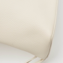 Loro Piana White Leather Extra Pocket L23 Backpack