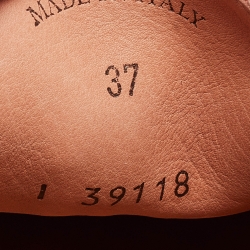 Pre Owned Loro Piana Orange Suede Summer Charms Walk  Loafers Size 37