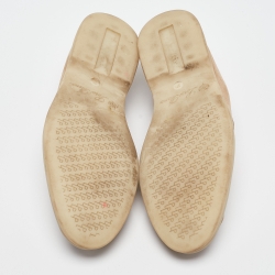 Pre Owned Loro Piana Beige Suede Summer Charms Walk Loafers Size 37.5