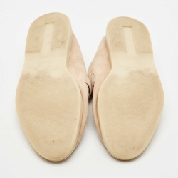 Pre Owned Loro Piana Beige Suede Summer Charms Walk Slip On Loafers Size 40