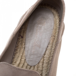 Pre Owned حذاء فلات إسبادريل لورو بيانا كولابسيبل سويدي رصاصي فاتح 