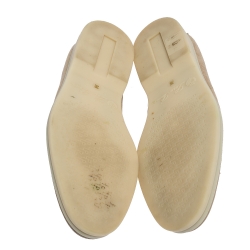 Pre Owned Loro Piana Beige Suede Summer Charms Walk Moccasin Size 36