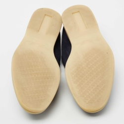 Pre Owned Loro Piana Navy Blue Suede Summer Charms Walk Loafers Size 39