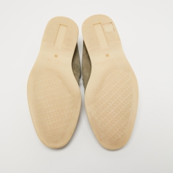 Pre Owned Loro Piana Grey Suede Summer Charms Walk Loafers Size 38