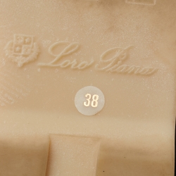 Pre Owned Loro Piana Navy Blue Suede Summer Charms Walk Loafers Size 38