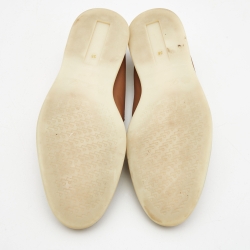 Pre Owned Loro Piana Brown Leather Summer Walk Loafers Size 38