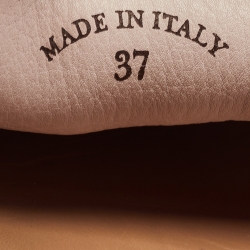 Pre Owned Loro Piana Light Pink Nubuck Leather Summer Walk Loafers Size 37