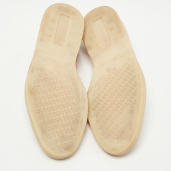 Pre Owned Loro Piana Light Pink Nubuck Leather Summer Walk Loafers Size 37