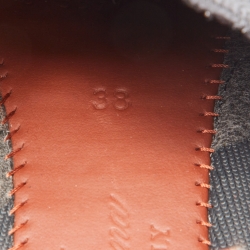 Pre Owned Loro Piana Black Knit Fabric 360 Flexy Walker Slip On Sneakers Size 38