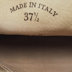 Pre Owned Loro Piana Beige Suede Babouche Charms Walk Mules Size 37.5