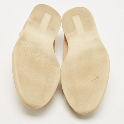 Pre Owned Loro Piana Pink Suede Summer Charms Walk Loafers Size 37.5 