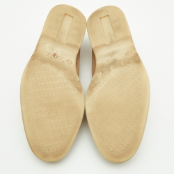 Pre Owned Loro Piana Beige Suede Summer Charms Walk Slip On Loafers Size 37.5