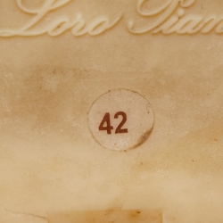 مملوكة مسبقًا Loro Piana Black Suede Summer Charms Walk Mules Size 42