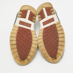 Pre Owned Loro Piana Grey Fabric 360 Flexy Walker Slip On Sneakers Size 43