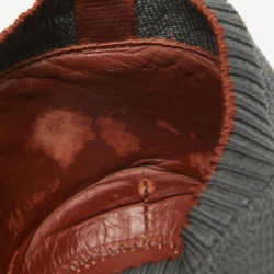 Pre Owned Loro Piana Grey Fabric 360 Flexy Walker Slip On Sneakers Size 43