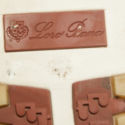 Pre Owned Loro Piana Grey Fabric 360 Flexy Walker Slip On Sneakers Size 43