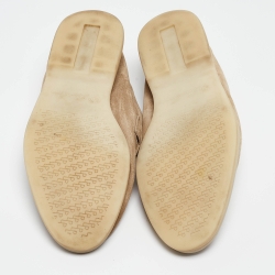 Pre Owned Loro Piana Beige Suede Summer Charms Walk Loafers Size 41