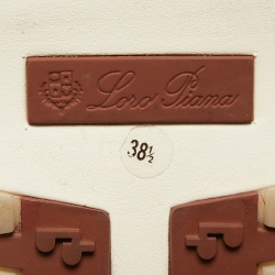 Pre Owned Loro Piana Green Knit Fabric 360 Flexy Walker Sneakers Size 38.5