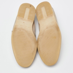 Pre Owned Loro Piana Beige Suede Summer Charms Walk Slip On Loafers Size 38